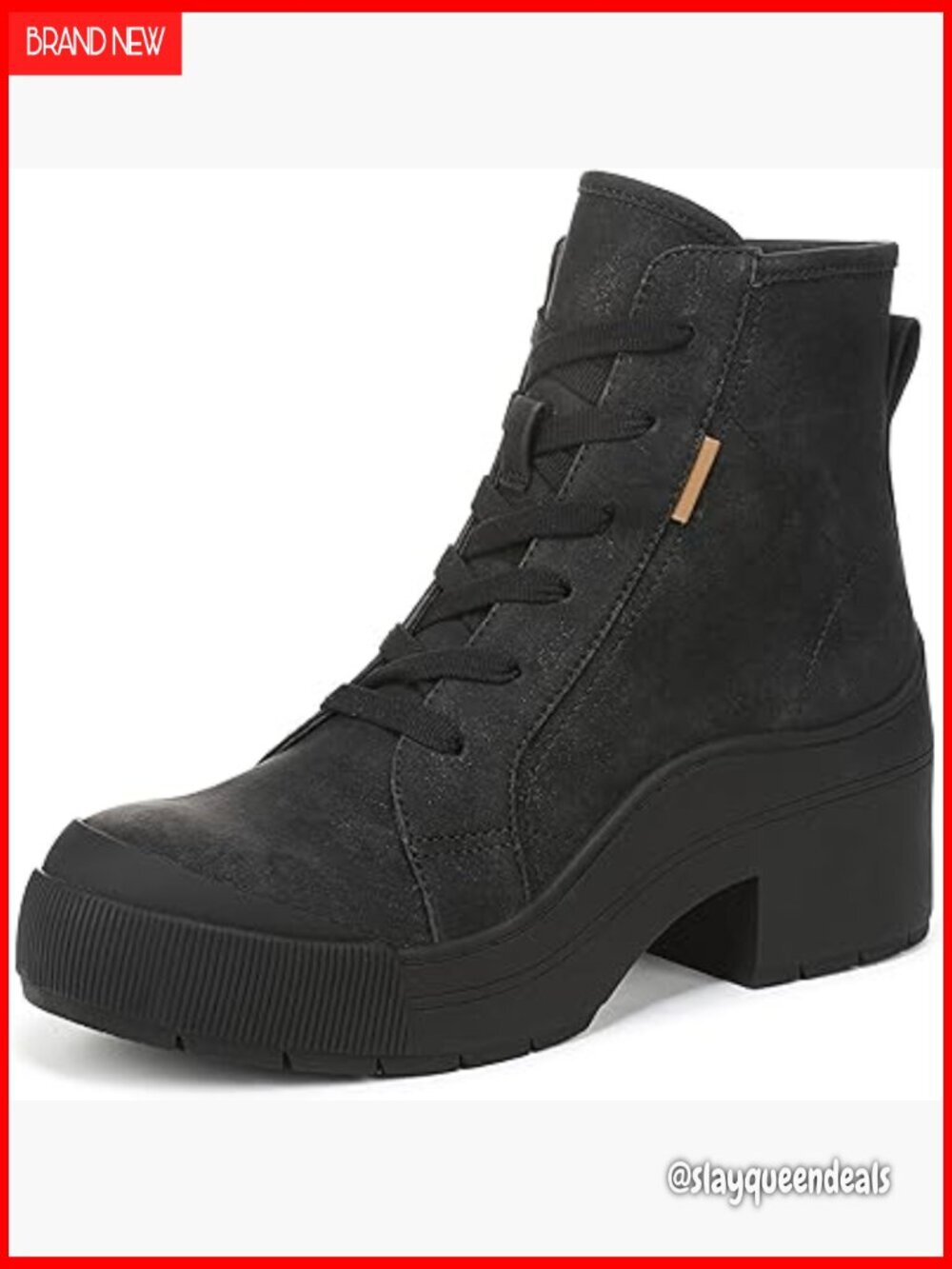Women's Platform Ankle Boots with Lace-Up Closure & Arch Support